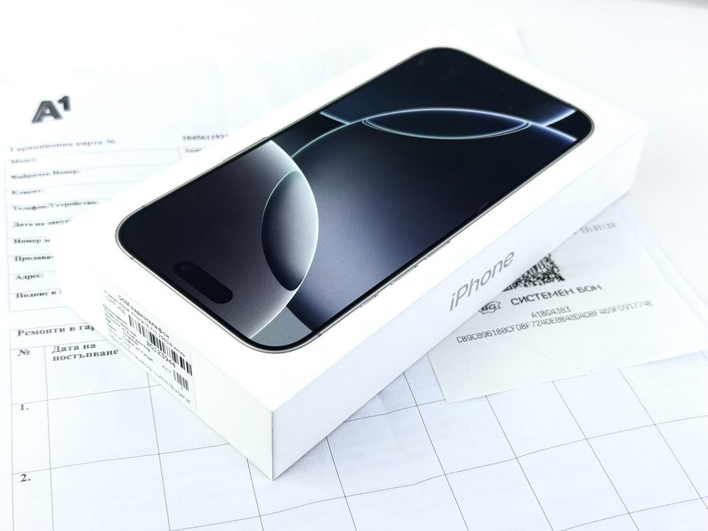 НОВ! Apple iPhone 16 Pro 256GB White 2г. Гаранция!