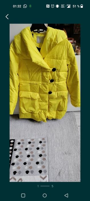 Geaca dama măsura 36 galbena Fisherfield noua super preț!