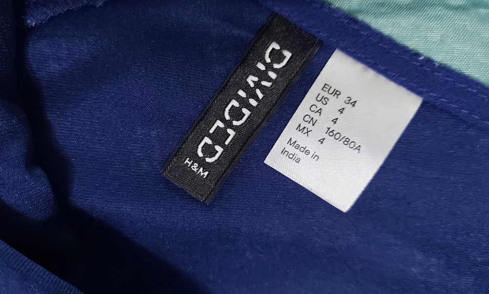 Красива рокля H&M с интересен гръб, р-р 34