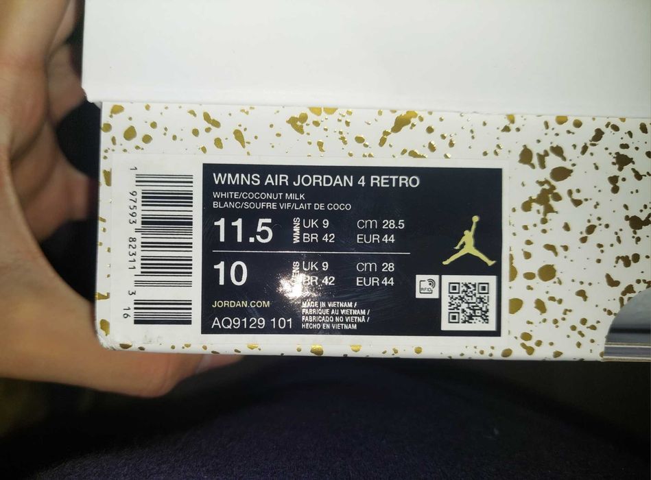 *Negociabili* Jordan Air 4 Retro Vivid Sulfur Unisex(EU 44)