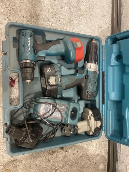 Makita перфоратор винтоверт и батериии +зарядно