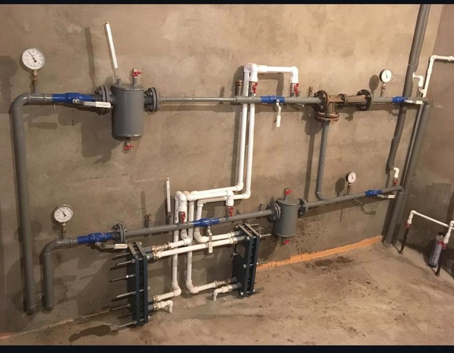 Монтаж теплового элеваторного узла