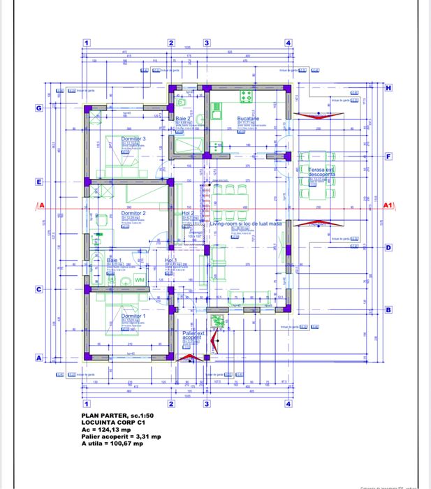 Casă nouă, tip parter, în Brănești