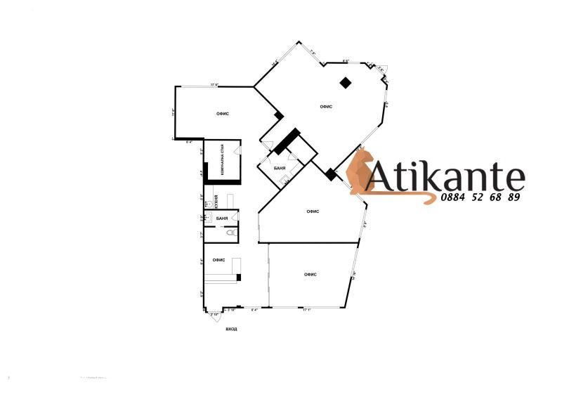 Продава се Офис в София, Лозенец - 252 кв.м за 4857 €/кв.м - Снимка #11