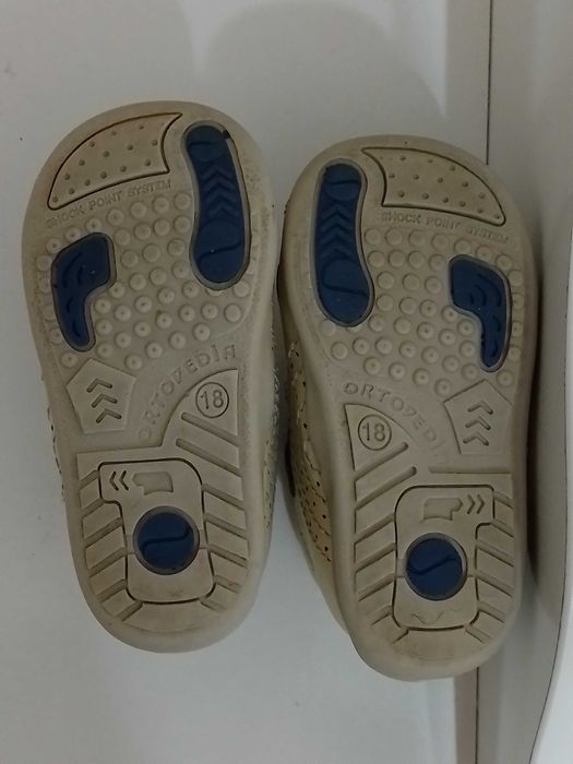 Обувь кожаная / босоножки / сандали на год, 18 размер, стелька 11 см