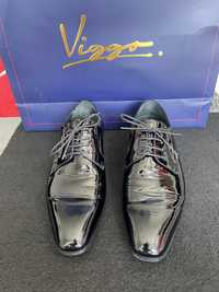 Pantofi Smoking piele lacuita negri-Viggo