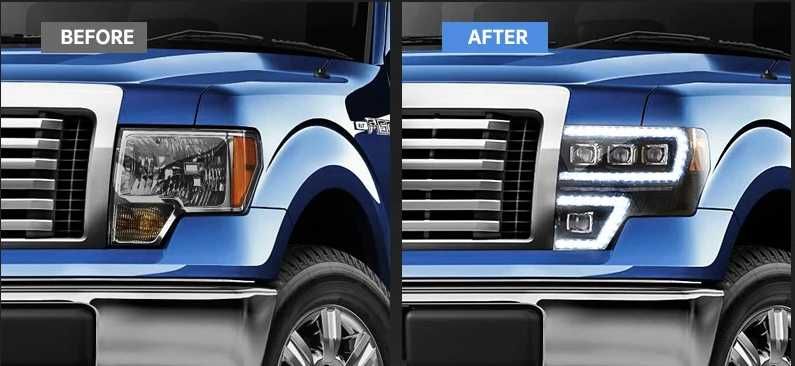Тунинг  LED Matrix  фарове 09-14 Ford F150 12th Gen