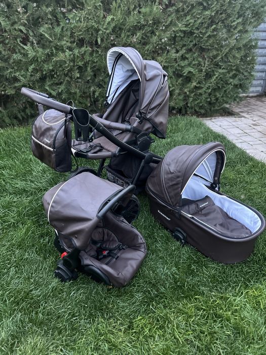 Krausman –Carucior 3 in 1 Rider Soft Brown – Testat ADAC