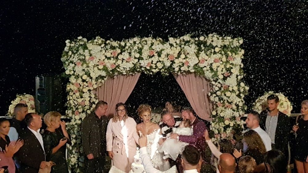 Masina zapada artificiala nunta/botez/petrecere