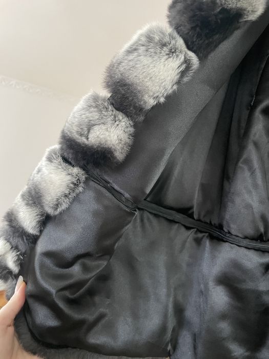 Haină de blană naturală- chinchilla rex
