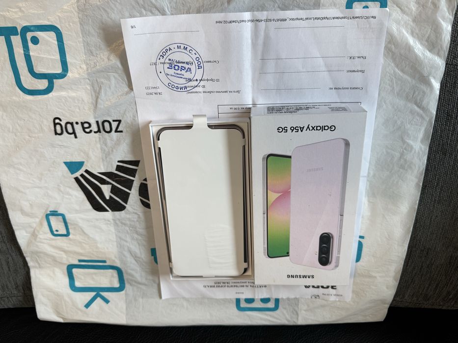 ***КАТО НОВ 256GB Samsung A56 5G Гаранция Зора 2027г Pink
