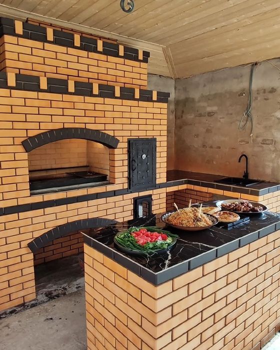 Барбекю.  Русский печь.  Пампейски печ.  Тандыр. Қазан ...