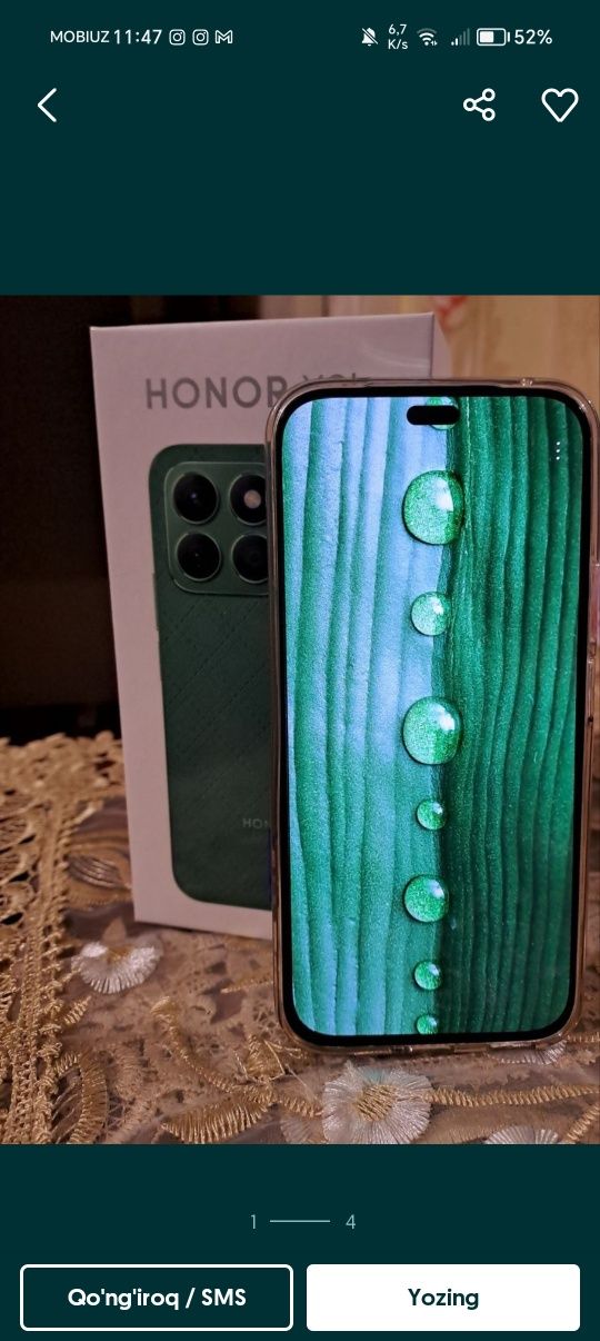 Honor x8b sotiladi yoki obemen