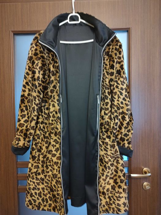 Palton/pardesiu leopard, captuseala vatelina subtire
