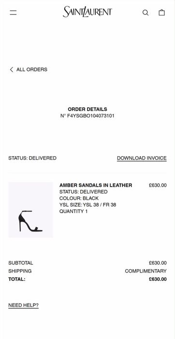 Yves Saint Laurent 38