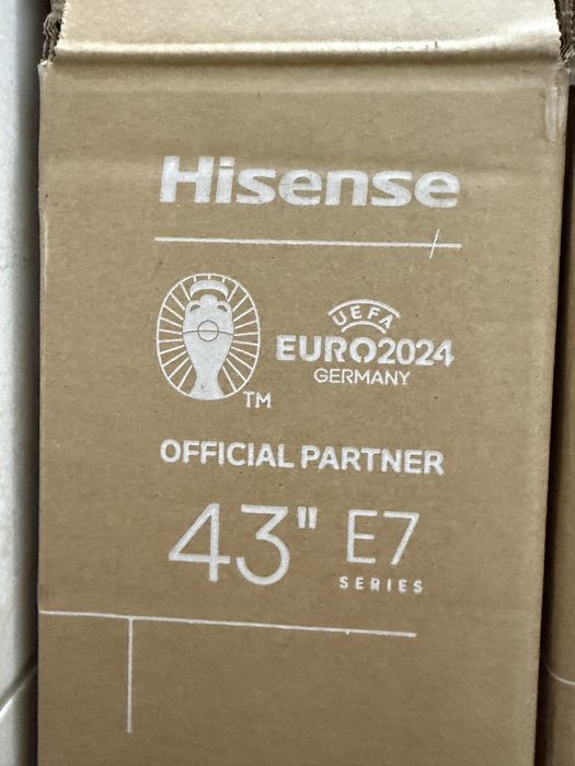 Телевизор Hisense 43" E7NQ, 4K Ultra HD 3840x2160, QLED