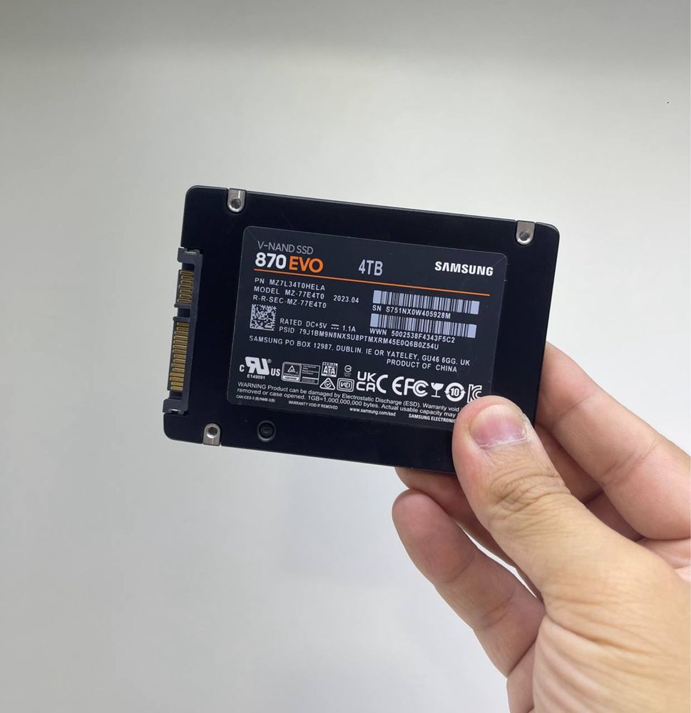 SSD Samsung 870Evo 4Tb Sastyanasi 100%