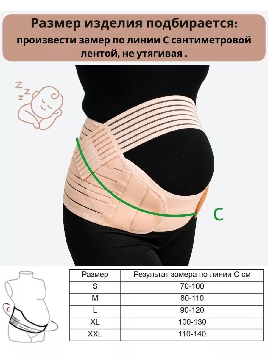 Бандаж для беременных до и послеродовой 4 в 1 корсет