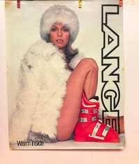 Vintage Плакат ( Постер ) LANGE GIRL CLASSIC SKI POSTER - Warm Inside