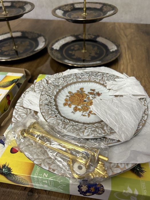 Тарелка этажерка 4 шт. Писта канфет бодом учун