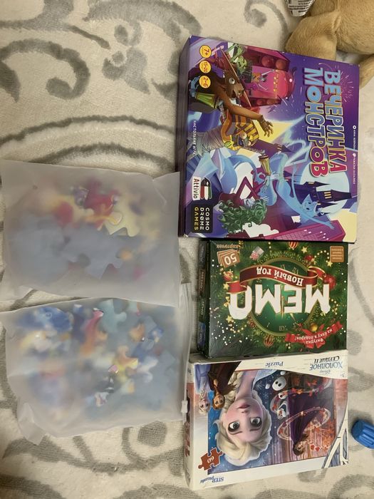 настольные игры 2 пазлы 3 шт