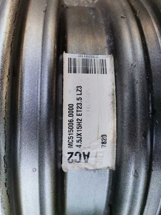 4бр. Оригинални железни джанти 15цола 3x112.5 за Smart