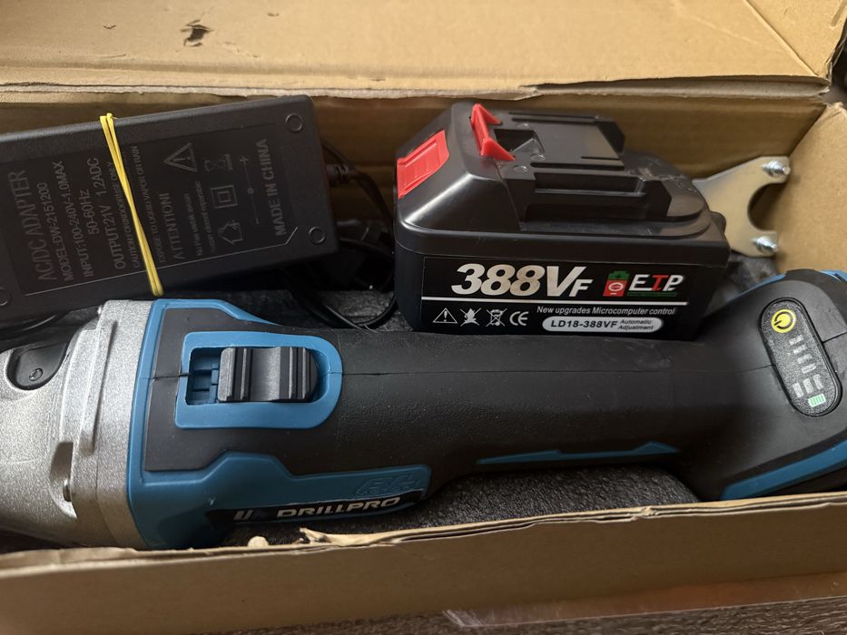 Flex / polizor unghiular cu acumulator DrillPro, nou, in cutie