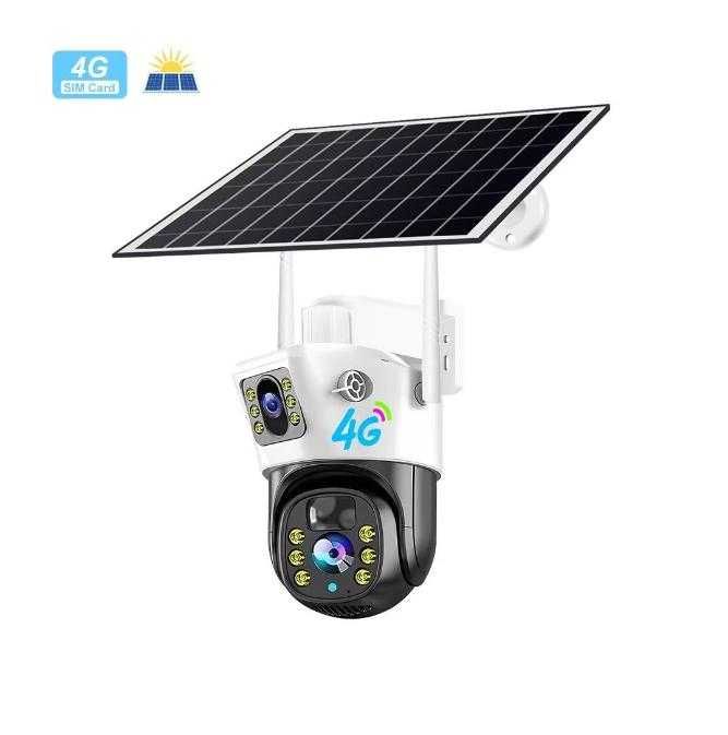 Соларна PTZ Full HD Въртяща Камера V380-T4 / 4G Sim карта