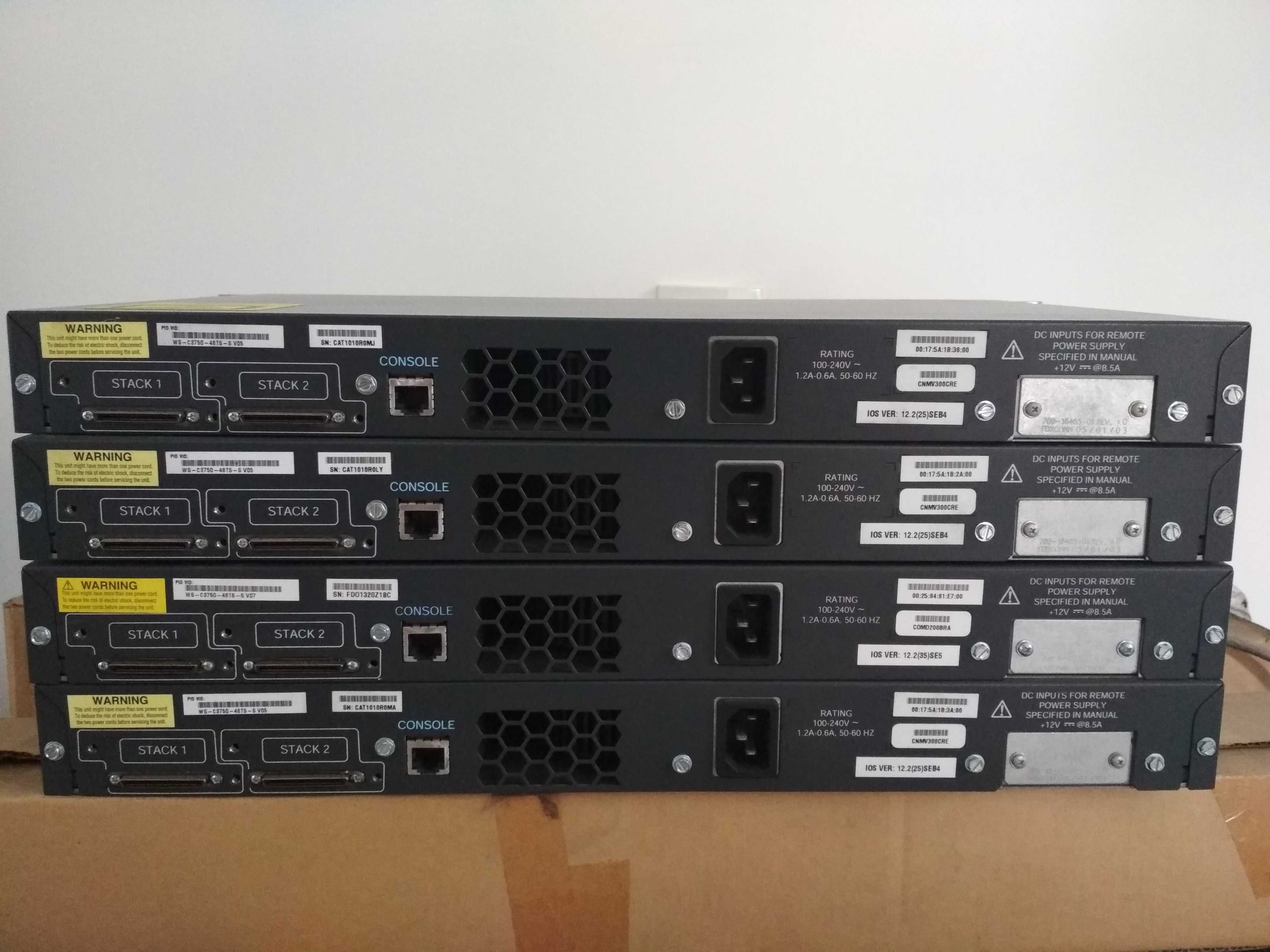 CISCO 3750 WS-C3750-48TS-S