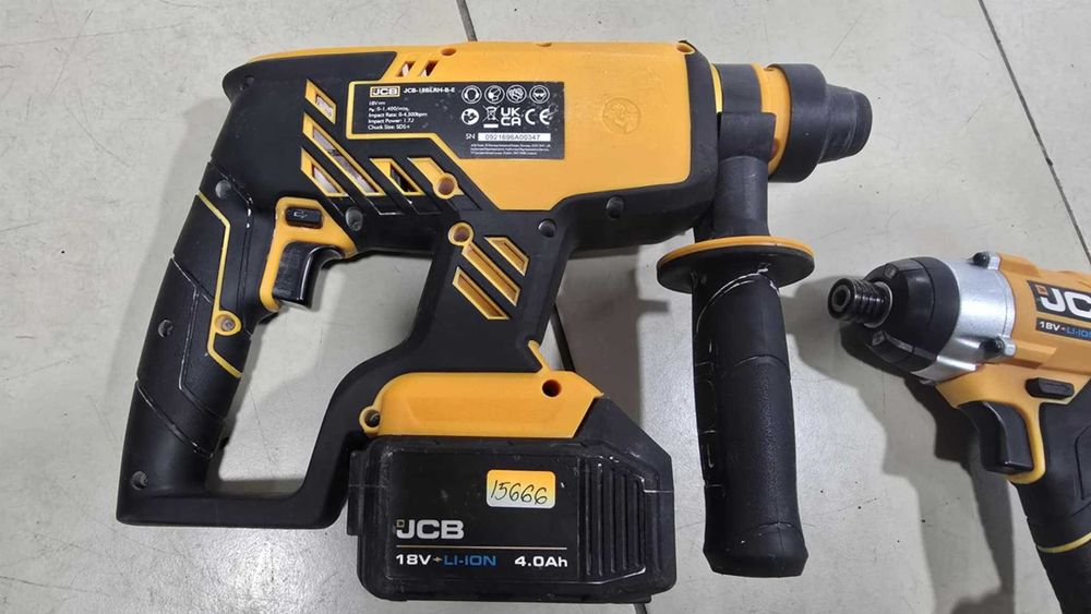 Акумулаторен безчетков перфоратор JCB  18BLRH + винтоверт JCB 18ID