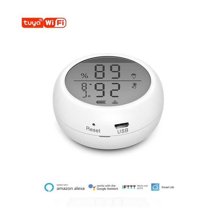 WiFi смарт датчик, сензор за температура и влажност Tuya/Smartlife
