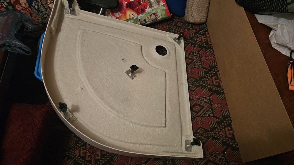 Душ кабина "СЕРИЯ M", овална, 90-90x190 см., мат стъкло, хром,