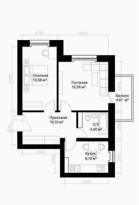 Продается 2/5/8 квартира ЖК  Parisen Бабура Нукусская Яккасарай