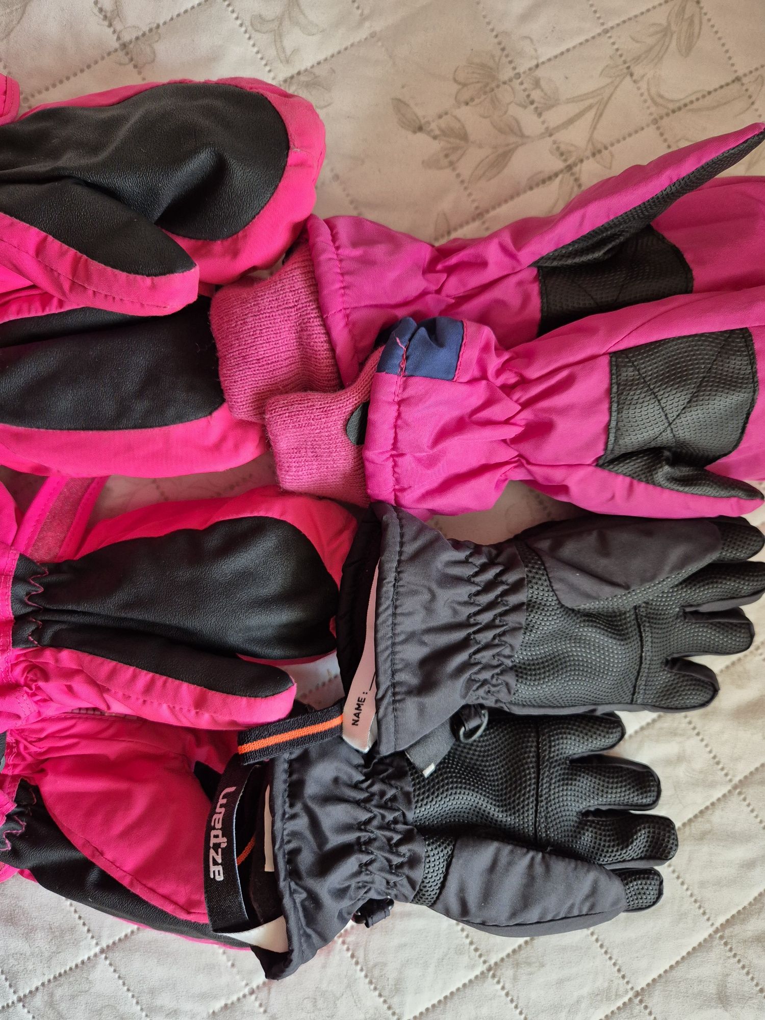 Ски ръкавици Wedze Nevica за момиче 5-6 г.