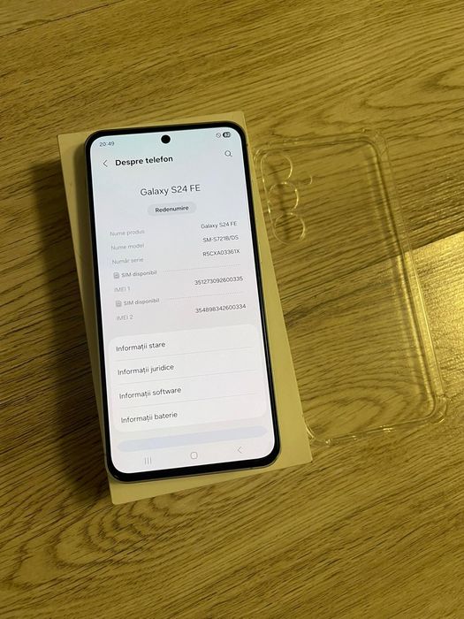 Vand Sau Schimb Samaung Galaxy S24 FE 5G Cloud Mint 128Gb Dual Sim