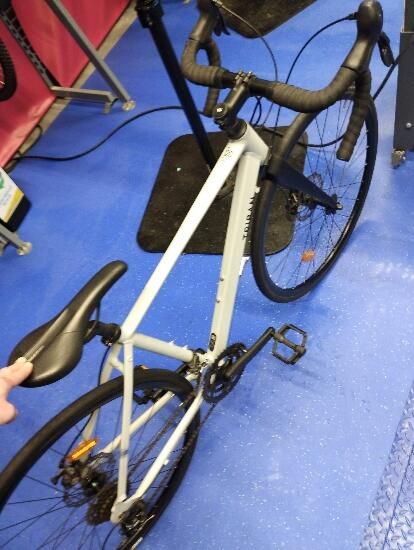 Bicicletă de șosea Rc120 Disc Gri - XS - produs resigilat Decathlon