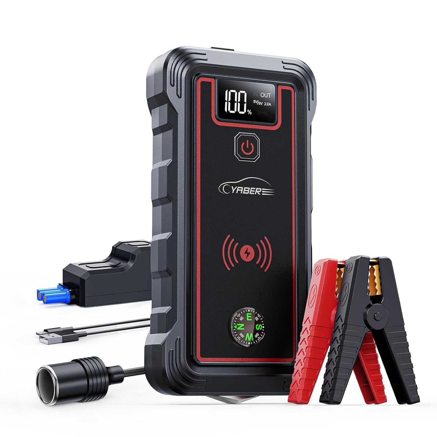 Джъмп стартер YR800, 23800mAh за автомобили 8.0L бензин и 7.0L дизел..