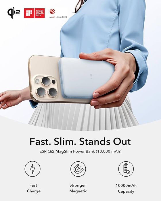 Магнитна батерия ESR 10000mAh за iPhone (MagSafe)