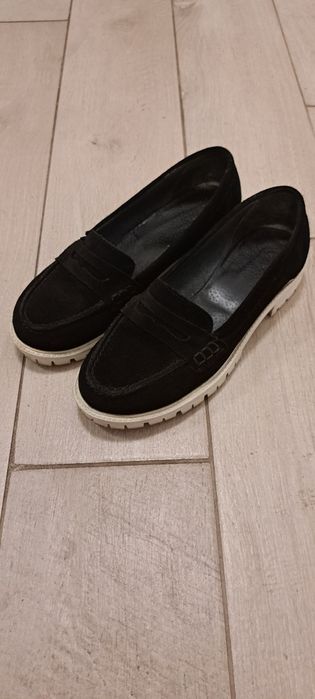 Дамски мокасини от естествен велур 37 номер