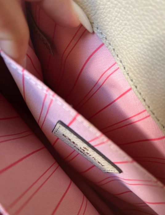 Geanta crem piele naturala