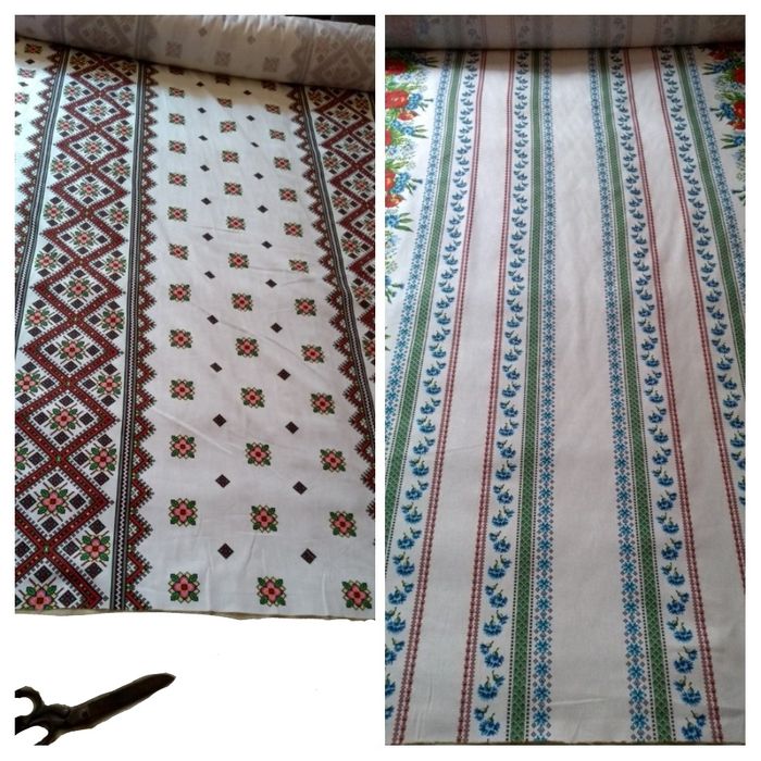 Fete masa bumbac 100% imprimat cu model traditional 6/12pers Noi!