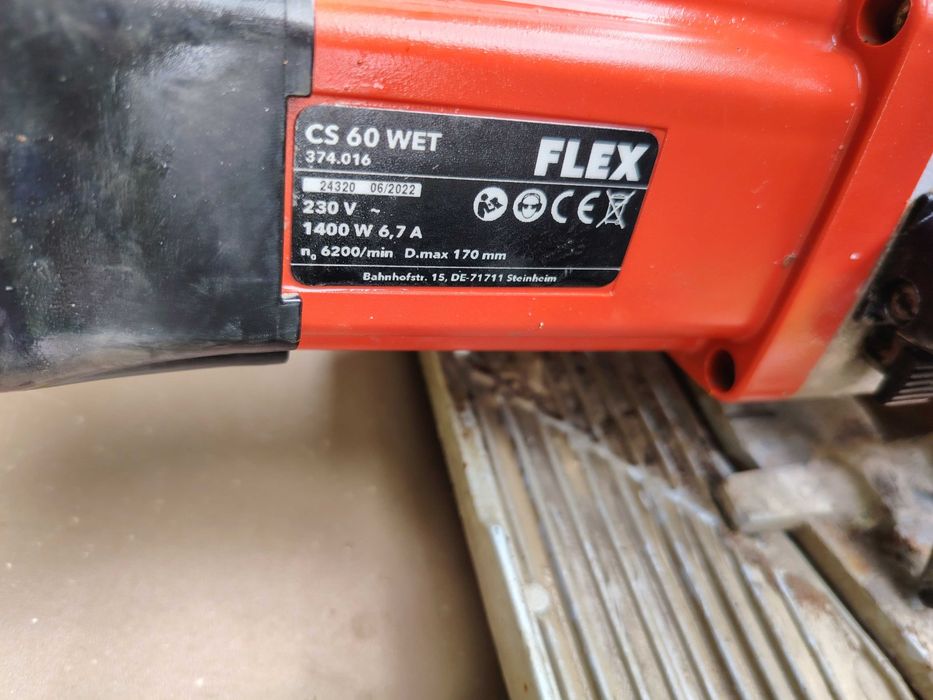 Masina profesionala de taiat placi ceramice cu apa Flex CS 60 WET