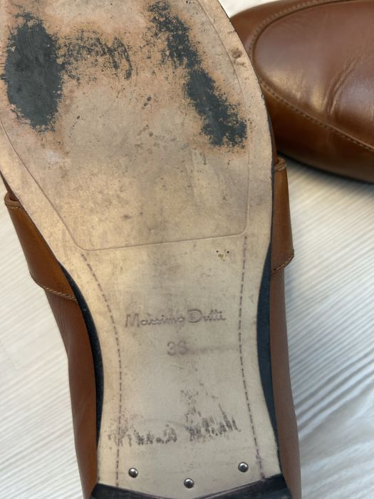 Pantofi eleganți maro din piele – Massimo Dutti