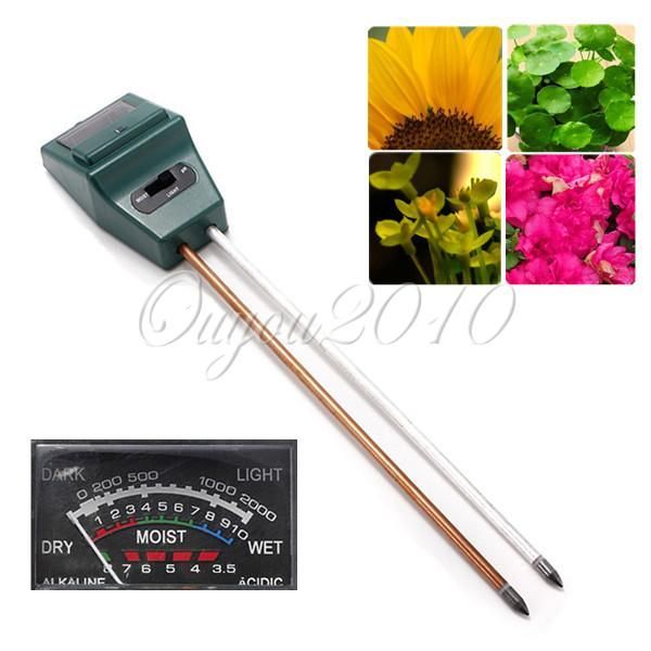 Phmetru ph masoara ph umiditate lumina plante sol 3 in 1