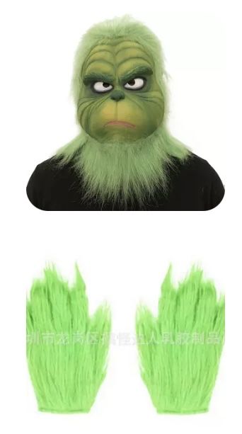 Маска Гринча на взрослого