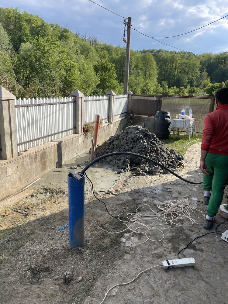 Foraje puțuri apa de mica si mare adancime