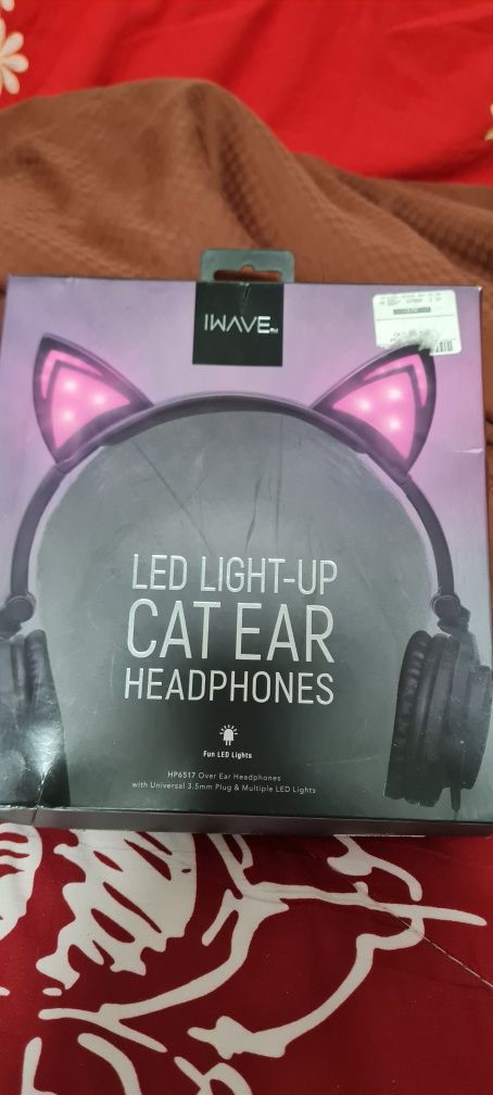 Căști ibox HPI plus căști led light-up CAT-EAR headphones