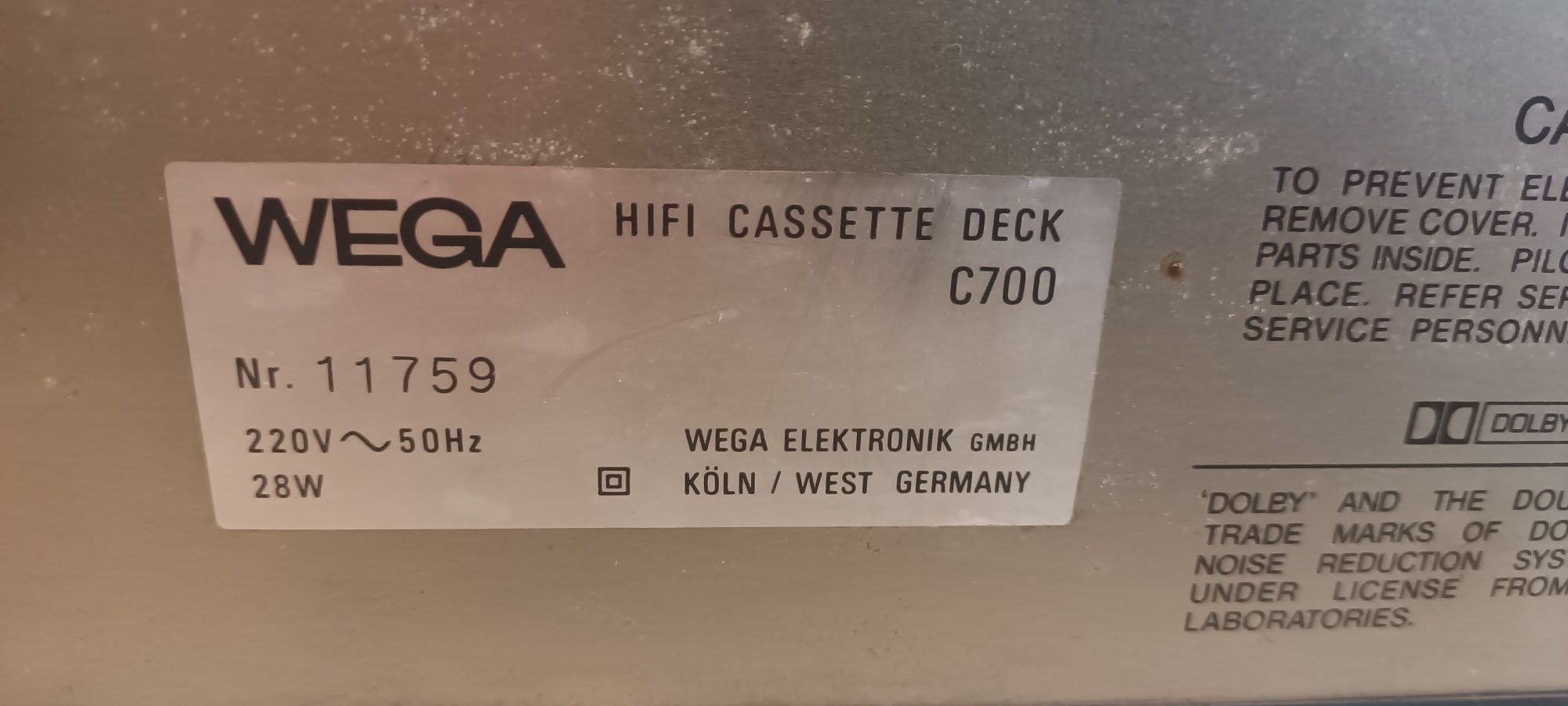 Deck Wega model C700