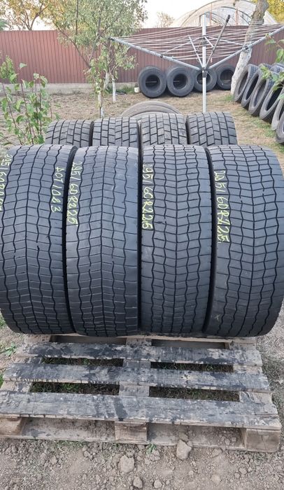 4 Anvelope Hankook (Tractiune) 295/60 R22.5 Impecabile DOT1023
