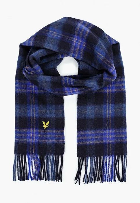 Шал Lyle & Scott Tartan Lambswool Scarf  100% естествена овча вълна.